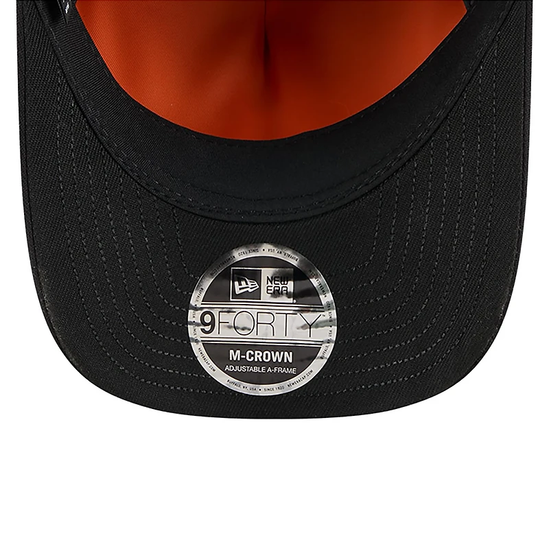 Men's New Era x Alpha Industries  Black Boston Red Sox A-Frame 9FORTY Adjustable Hat