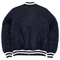 Blouson aviateur entièrement zippé bleu marine des Boston Red Sox pour homme New Era x Alpha Industries