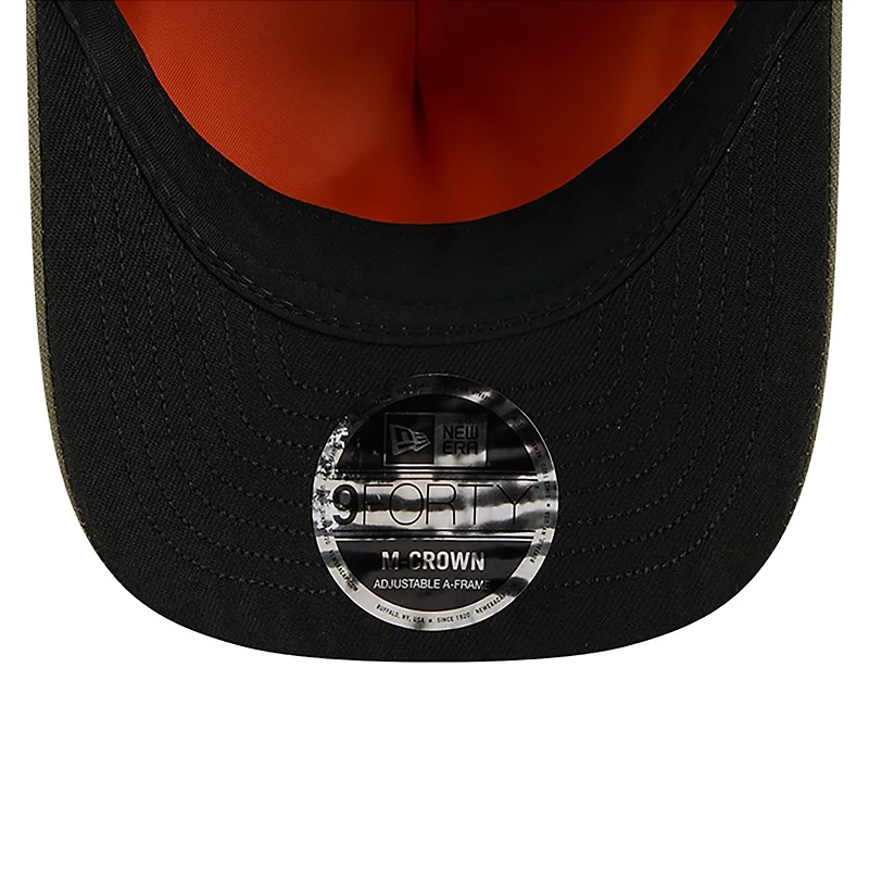 Men's New Era x Alpha Industries  Olive Boston Red Sox A-Frame 9FORTY Adjustable Hat