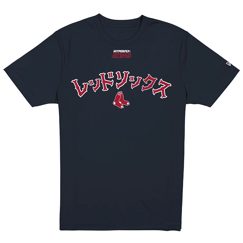 Men's New Era x Hyperfly Navy Boston Red Sox T-Shirt