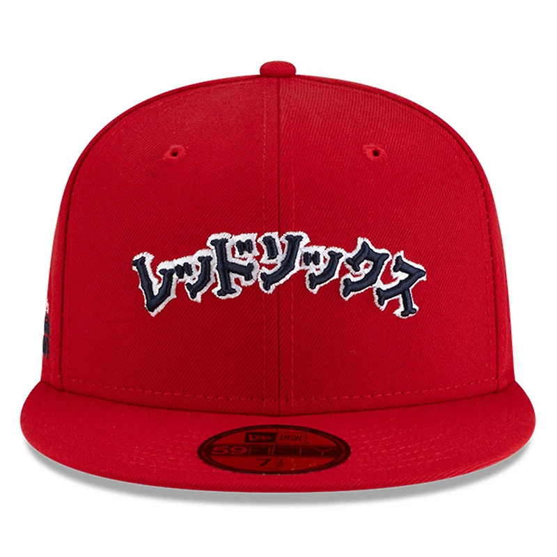 Men's New Era x Hyperfly Red Boston Sox 59FIFTY Fitted Hat