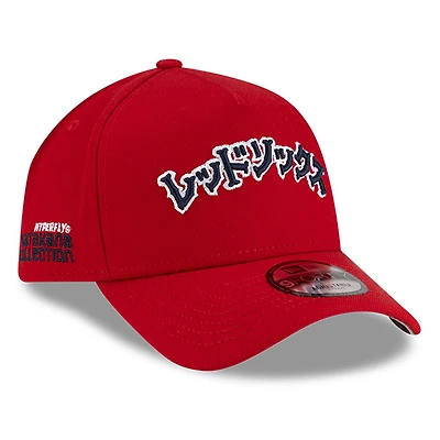 Men's New Era x Hyperfly Red Boston Red Sox A-Frame 9FORTY Adjustable Hat