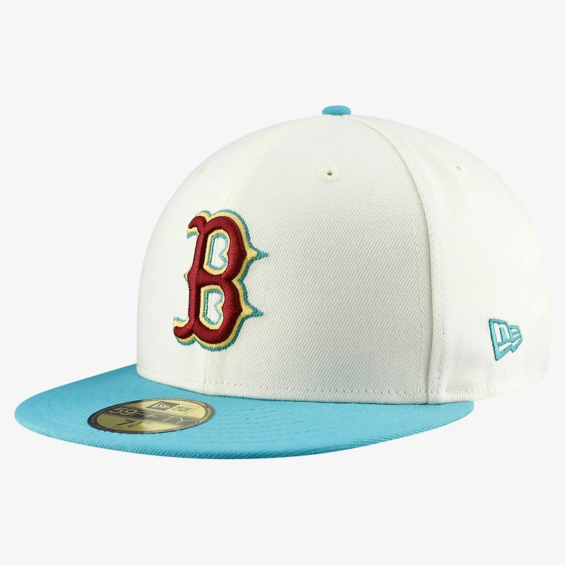 Casquette ajustée New Era x Simpsons blanche Boston Red Sox Local 59FIFTY pour homme