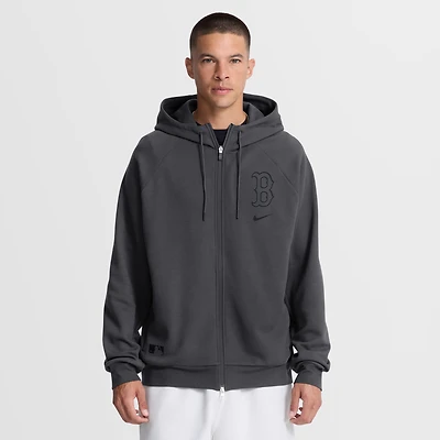Men's Nike Anthracite Boston Red Sox Authentic Collection Player Raglan Dri-FIT Full-Zip Hoodie