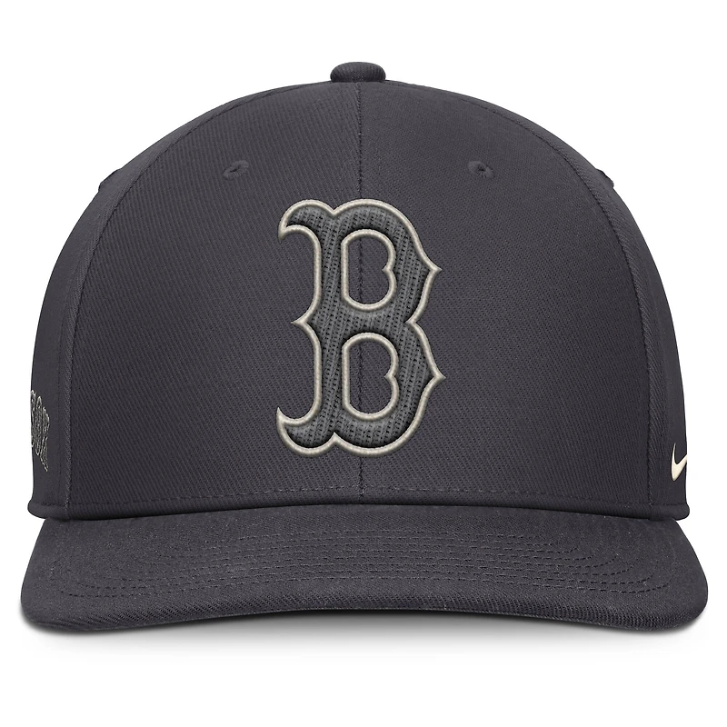 Men's Nike Anthracite Boston Red Sox Statement Pro Snapback Hat