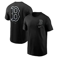 T-shirt Nike noir pour homme avec logo Boston Red Sox