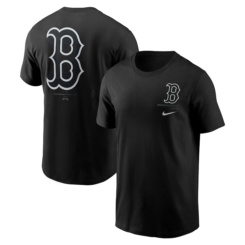 T-shirt Nike noir pour homme avec logo Boston Red Sox
