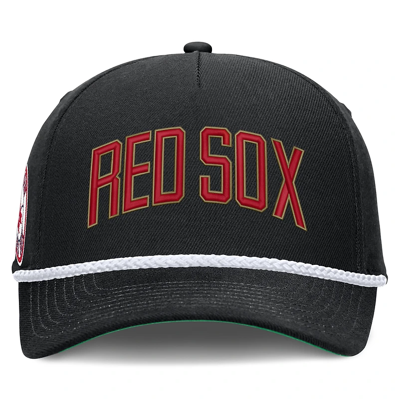 Men's Nike Black Boston Red Sox Cooperstown Collection Rise Adjustable Hat