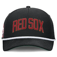 Men's Nike Black Boston Red Sox Cooperstown Collection Rise Adjustable Hat