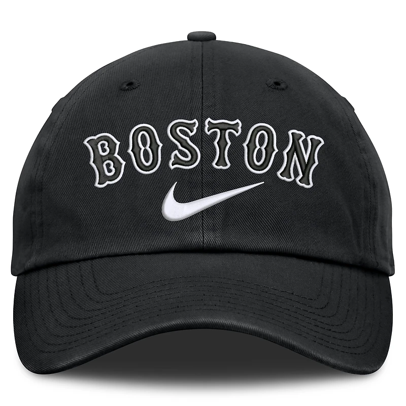 Men's Nike  Black Boston Red Sox Primetime Club Adjustable Hat