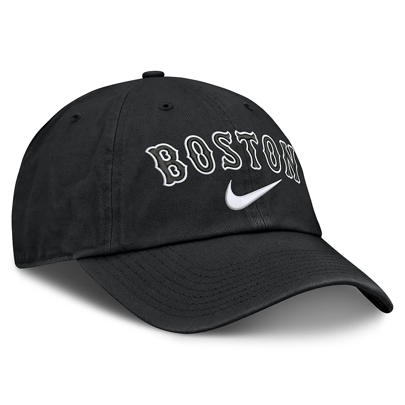 Men's Nike  Black Boston Red Sox Primetime Club Adjustable Hat