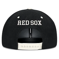 Casquette structurée à fermeture snapback Nike Boston Red Sox Pro en velours côtelé noir pour homme