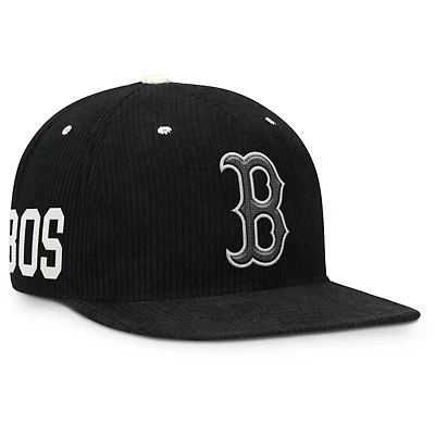 Men's Nike  Black Boston Red Sox Pro Corduroy Structured Snapback Hat