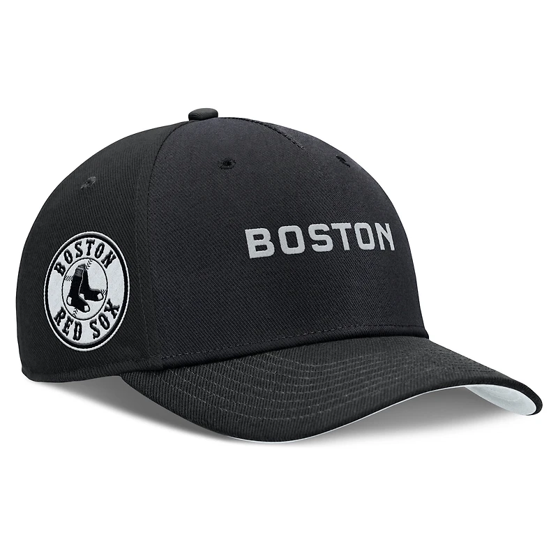 Men's Nike  Black Boston Red Sox Rise Performance Adjustable Hat