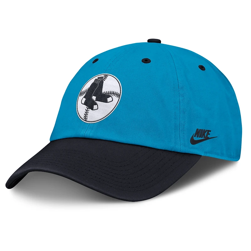 Men's Nike Blue/Navy Boston Red Sox Neon 90s Club Adjustable Hat
