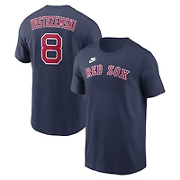 Men's Nike Carl Yastrzemski Navy Boston Red Sox Cooperstown Collection Name & Number T-Shirt