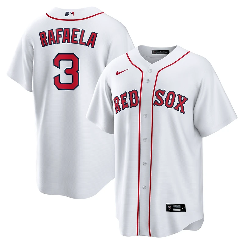 Maillot Nike Ceddanne Rafaela pour homme, réplique blanche des Red Sox de Boston à domicile