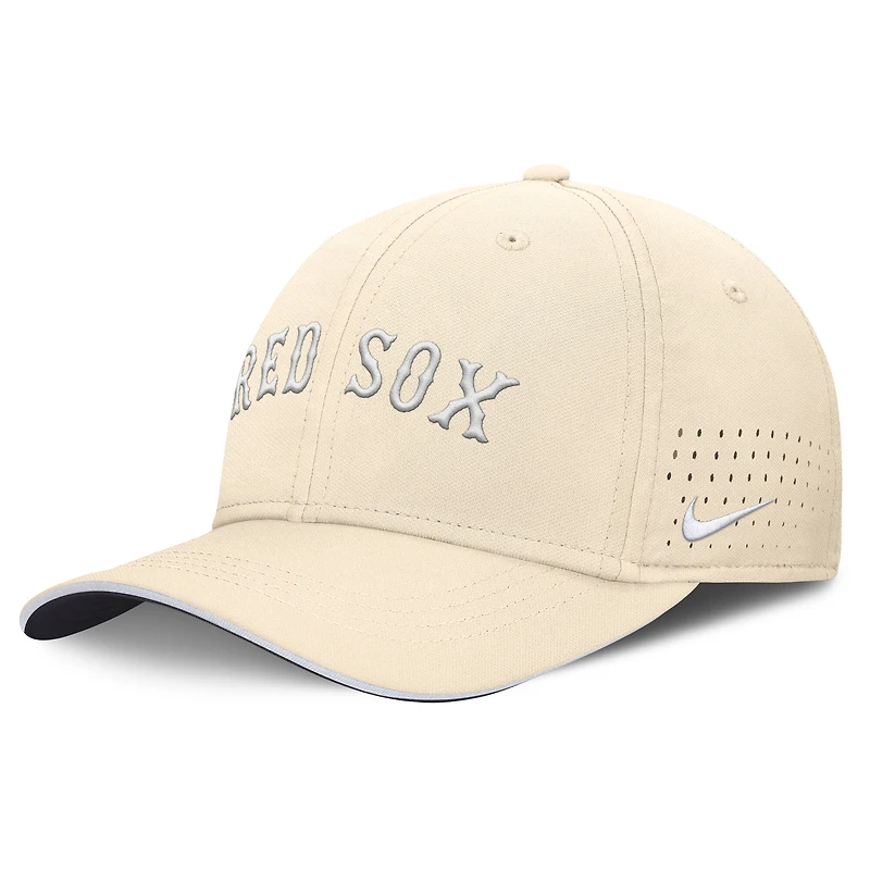 Men's Nike  Cream Boston Red Sox Rise Performance Flex Hat