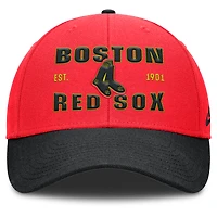 Casquette ajustable Nike Boston Red Sox Neon 90s Rise pour homme, couleur cramoisie/noir
