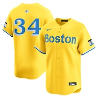 Men's Nike David Ortiz Gold Boston Red Sox City Connect Retired Player Jersey