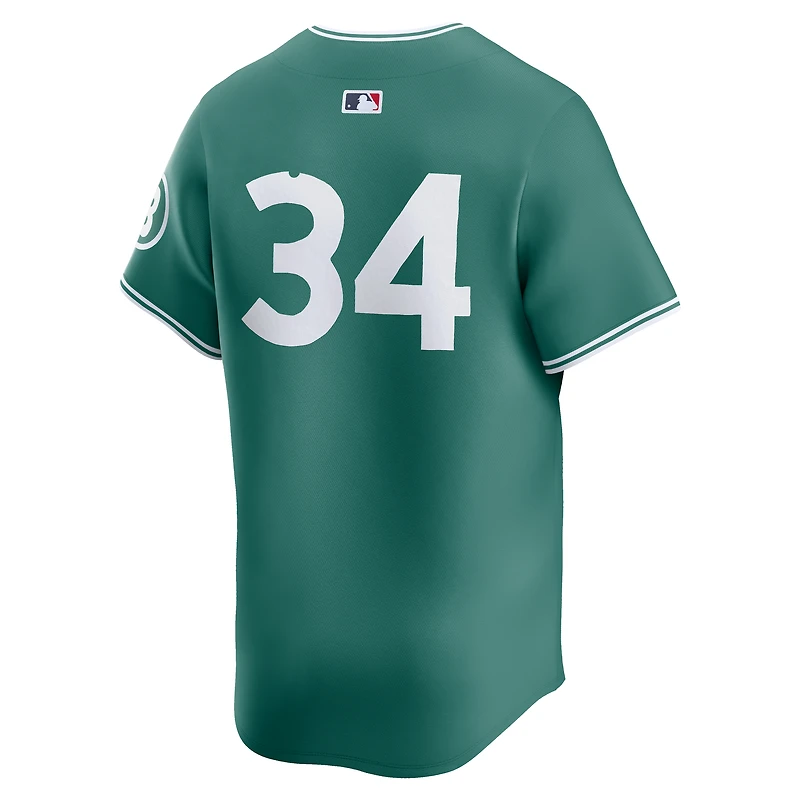 Men's Nike David Ortiz Green Boston Red Sox 2025 City Connect Limited Retired Player Jersey