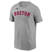 T-shirt Nike David Ortiz pour homme, gris chiné, nom et numéro des Red Sox de Boston