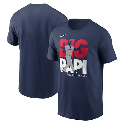 T-shirt essentiel Nike David Ortiz pour homme, bleu marine, Boston Red Sox 2022 Hall of Fame
