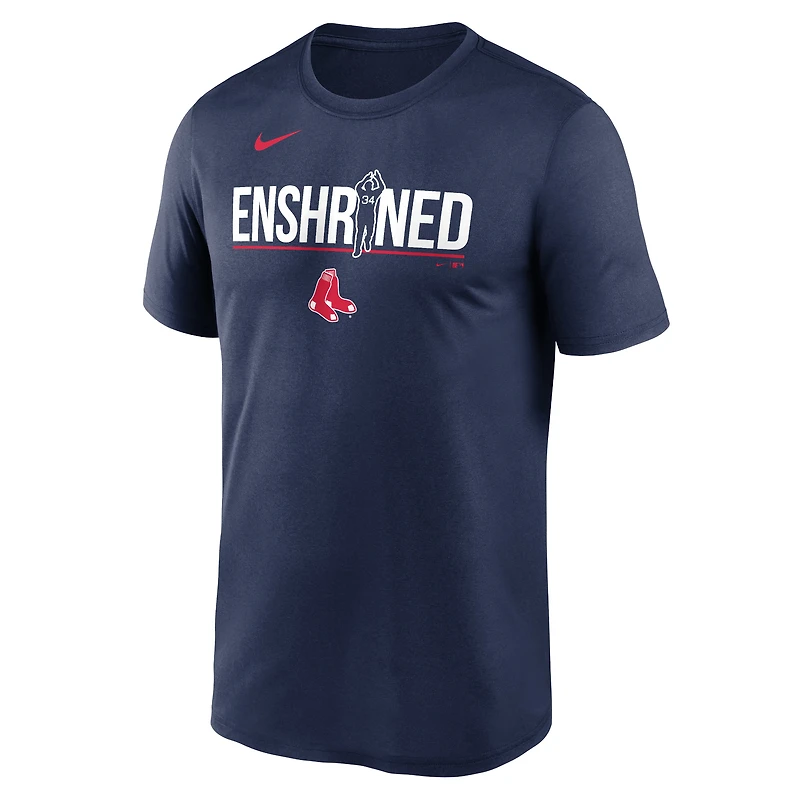 T-shirt Nike David Ortiz pour homme, bleu marine, légende des Red Sox de Boston, performance consacrée