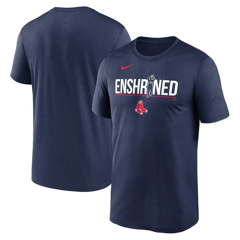 T-shirt Nike David Ortiz pour homme, bleu marine, légende des Red Sox de Boston, performance consacrée