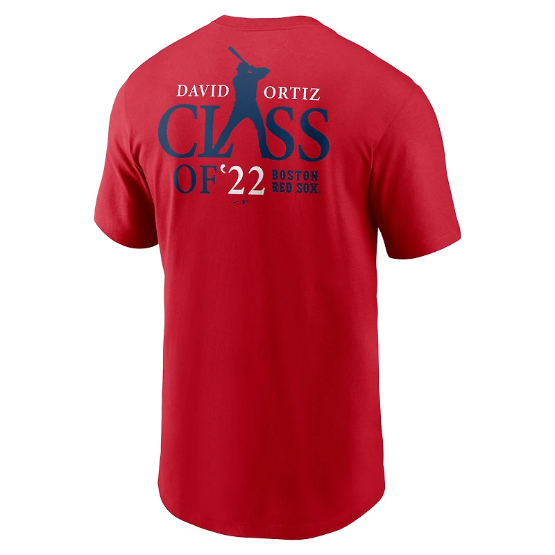 T-shirt essentiel Nike David Ortiz rouge Boston Red Sox 2022 Hall of Fame pour homme
