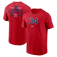 T-shirt essentiel Nike David Ortiz rouge Boston Red Sox 2022 Hall of Fame pour homme