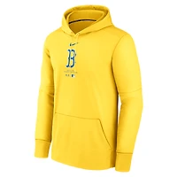 Sweat à capuche Nike Gold Boston Red Sox Authentic Collection City Connect Performance pour homme