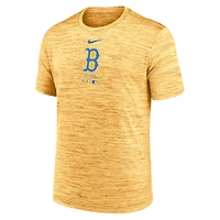 Men's Nike Gold Boston Red Sox Authentic Collection City Connect Velocity Performance T-Shirt
