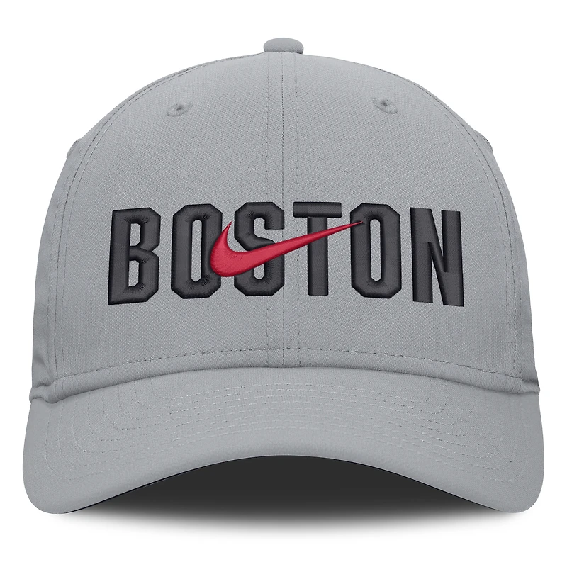 Casquette Nike grise Boston Red Sox Primetime Rise Dri-FIT Flex pour homme