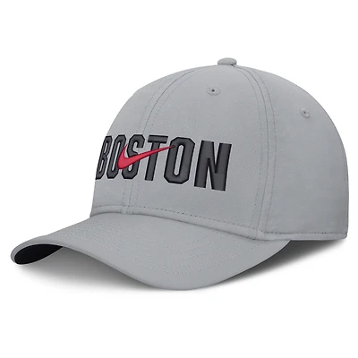 Men's Nike Gray Boston Red Sox Primetime Rise Dri-FIT Flex Hat