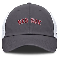 Men's Nike Gray Boston Red Sox Wordmark Club Adjustable Trucker Hat