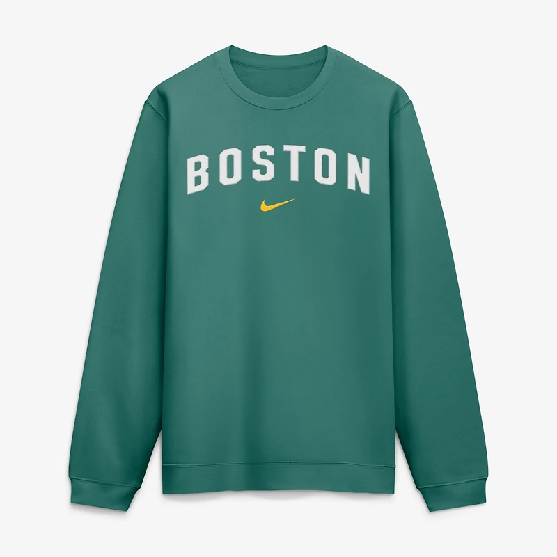Sweat-shirt Nike vert Boston Red Sox City Connect Club pour homme