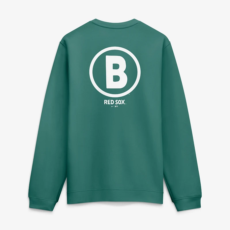 Sweat-shirt Nike vert Boston Red Sox City Connect Club pour homme