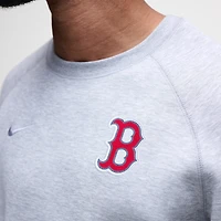Sweat-shirt Nike Tech Fleece raglan pour homme, coloris charbon chiné, des Boston Red Sox