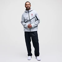 Veste à capuche zippée Nike Tech Fleece Windrunner Boston Red Sox Heather Charcoal pour homme