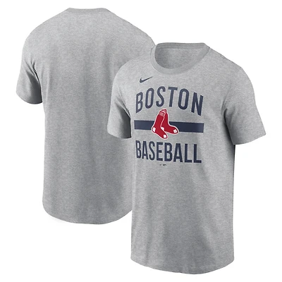 T-shirt Nike gris chiné Boston Red Sox pour homme