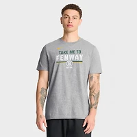 T-shirt Nike City Connect Stacked gris chiné pour homme, avec slogan de l'équipe