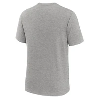 T-shirt Nike gris chiné rétro tri-blend pour homme, collection Cooperstown, Boston Red Sox