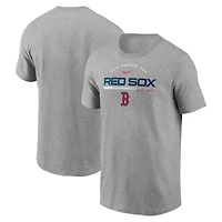 T-shirt de performance Nike Boston Red Sox Team Engineered gris chiné pour homme