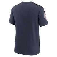 Men's Nike Heather Navy Boston Red Sox Cooperstown Collection Eras Tri-Blend T-Shirt