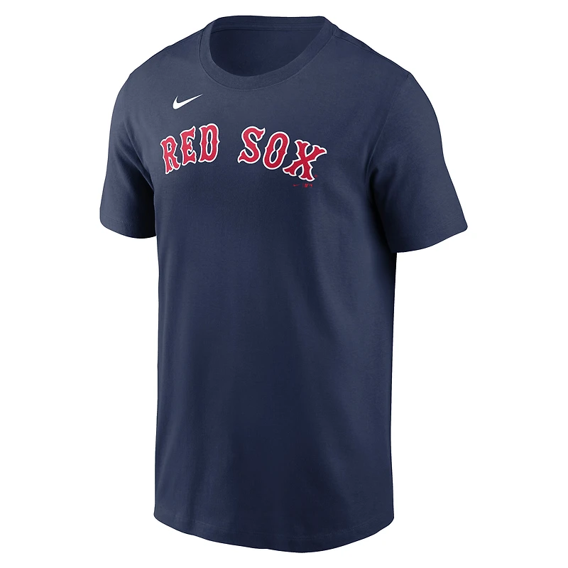 T-shirt Nike Jarren Duran bleu marine pour homme, Boston Red Sox Fuse, avec nom et numéro