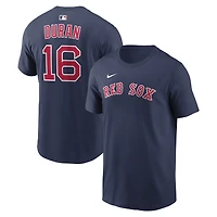 Men's Nike Jarren Duran Navy Boston Red Sox Home Name & Number T-Shirt