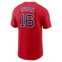 Men's Nike Jarren Duran Red Boston Sox Fuse Name & Number T-Shirt
