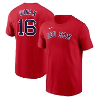 Men's Nike Jarren Duran Red Boston Sox Fuse Name & Number T-Shirt