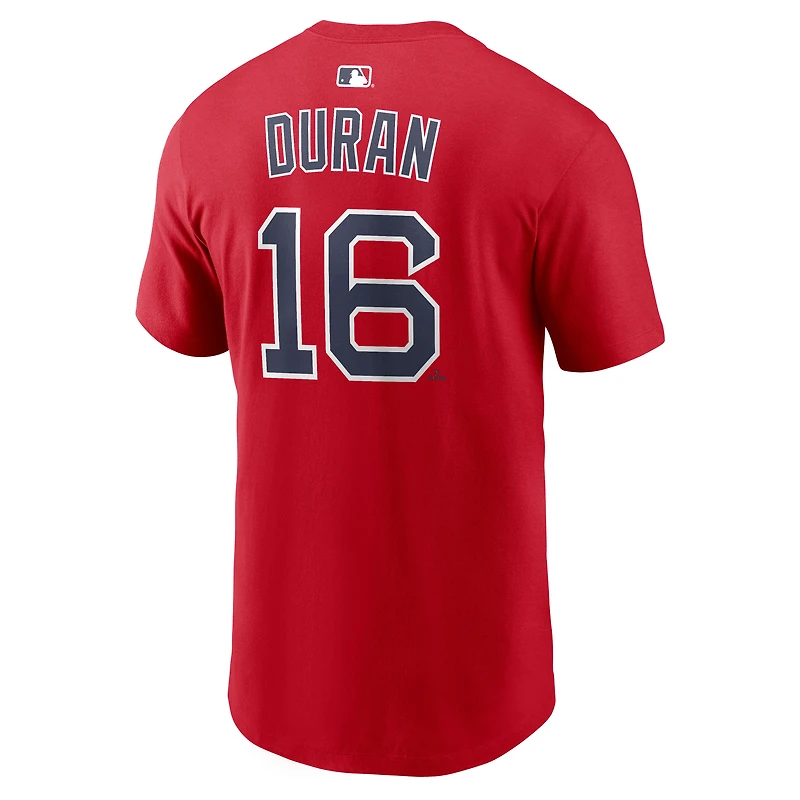 Men's Nike Jarren Duran Red Boston Sox Name & Number T-Shirt